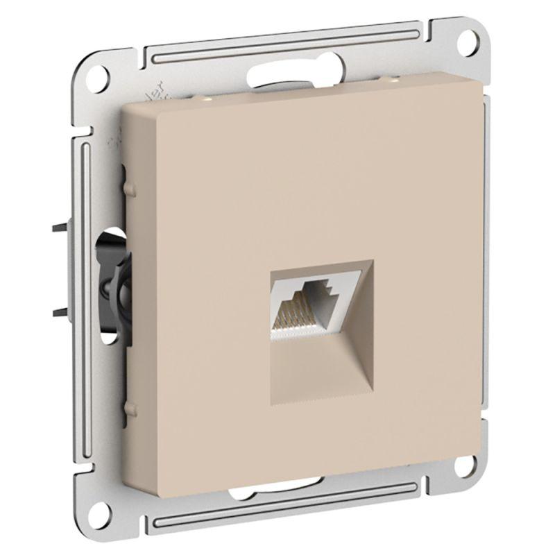 розетка компьютерная atlasdesign rj45 кат.6a механизм песочн. se atn001286 от BTSprom.by