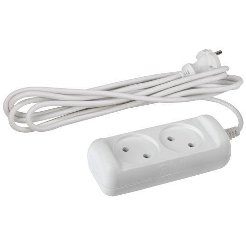 удлинитель 2х3м без заземл. 10а ip20 u-2-3m-2х1 пвс 2х1 эра б0028360 от BTSprom.by