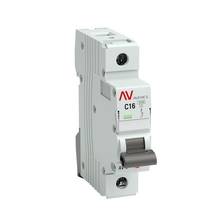 выключатель автоматический модульный 1п c 16а 10ка av-10 averes ekf mcb10-1-16c-av от BTSprom.by