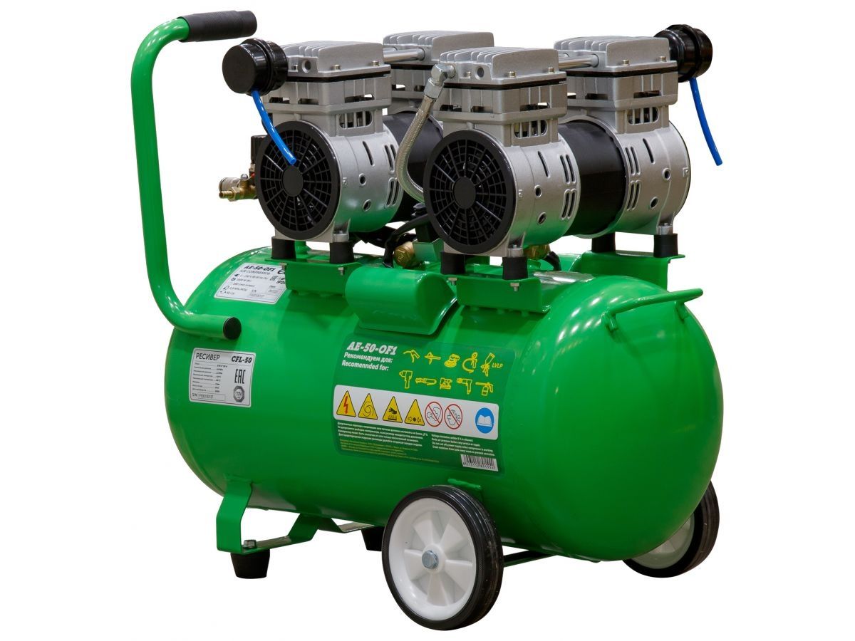  Компрессор ECO AE-50-OF1 безмасляный (280 л/мин, 8 атм, коаксиальный, безмасляный, ресив. 50 л, 220 В, 1,6 кВт) AE-50-OF1 фото в каталоге от BTSprom.by