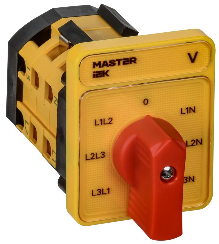 переключатель кулачковый 16а (сх. 66) стандартная рукоятка iek mi-cs10-016-066 от BTSprom.by