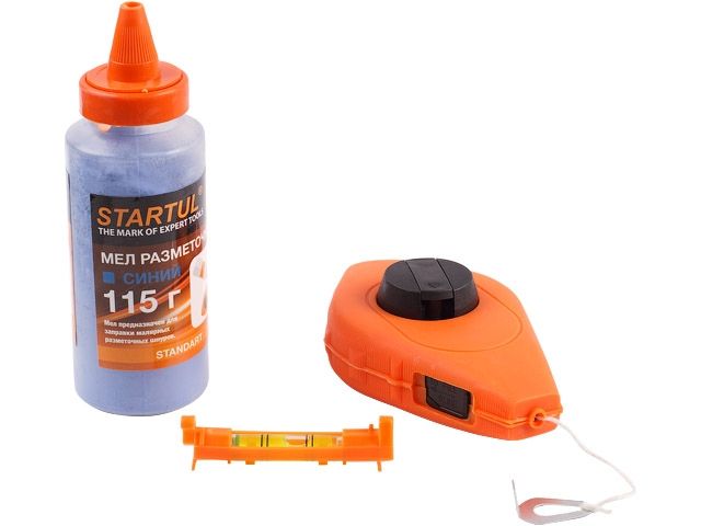 шнур разметочный 30м с мелом и уровнем startul standart (st1210) st1210 от BTSprom.by
