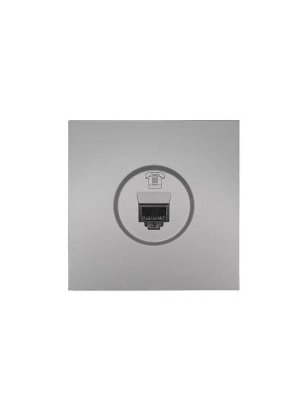 розетка телефонная евро сп zima ip20 сер. матов. lezard 704-7488-137 от BTSprom.by