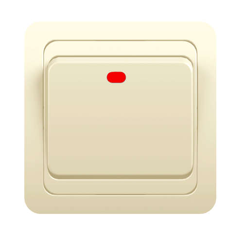 выключатель 1-кл. сп classic 10а ip20 с индикацией крем. powerman 1156499 от BTSprom.by