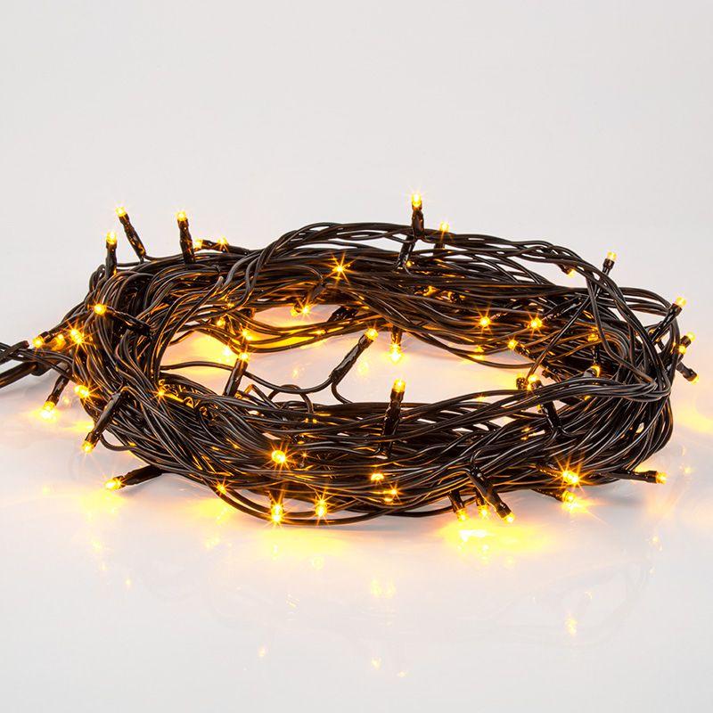  Гирлянда светодиодная "Твинкл Лайт" 10м 100LED желт. 10Вт 220-240В IP65 с контроллером 8 режимов провод ПВХ черн. Neon-Night 303-131 фото в каталоге от BTSprom.by