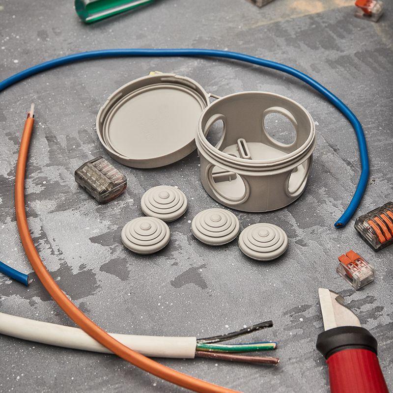  Коробка распаячная ОП d65х40мм IP54 (УПр 65/40.1.3) Rexant 28-3008 фото в каталоге от BTSprom.by