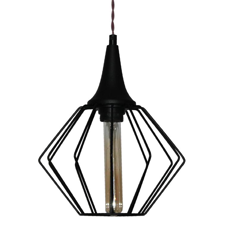  Светильник НСБ 01-60-142 "Форма" 211 E27 лофт-кантри (плафон Ромб) черн. муар (инд. упак.) Элетех 1005404241 фото в каталоге от BTSprom.by
