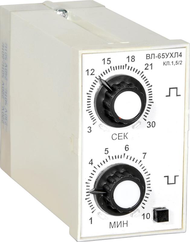 реле времени вл-65 ухл4 110/220в 0.1-1мин 0.1-1мин циклическое ток контактов исполнит. реле 4а 1но+1нз реле и автоматика a8011-76911960 от BTSprom.by