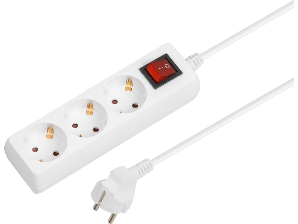  Удлинитель 3м (3 роз., 2,2кВт, с/з, выкл, ПВС 3х0,75) Юпитер (ЮПИТЕР) JP8104-20 фото в каталоге от BTSprom.by