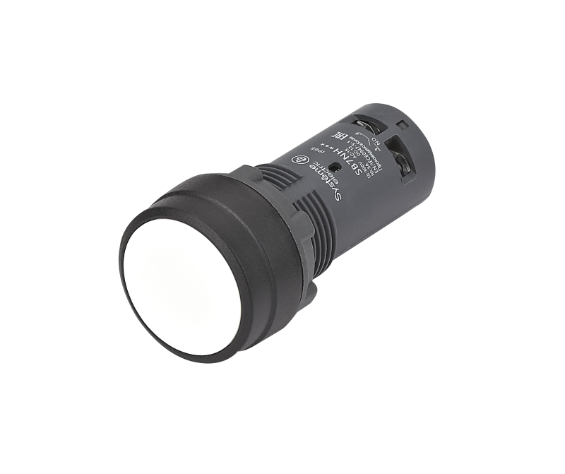 кнопка моноблочная sb7 22мм с фиксацией пластик 1но ip65 бел. se sb7nh11 от BTSprom.by