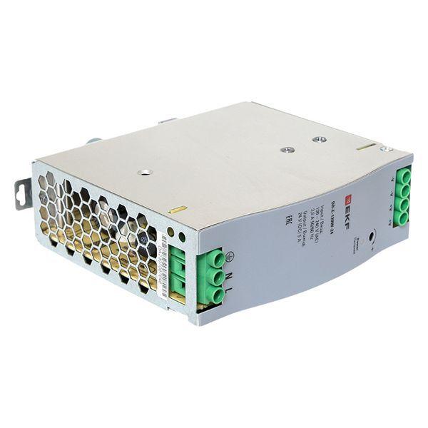  Блок питания на DIN-рейку 120Вт Uвх ~ 220В AC Uвых - 24В DC постоянного тока EKF DR-E-120W-24 фото в каталоге от BTSprom.by