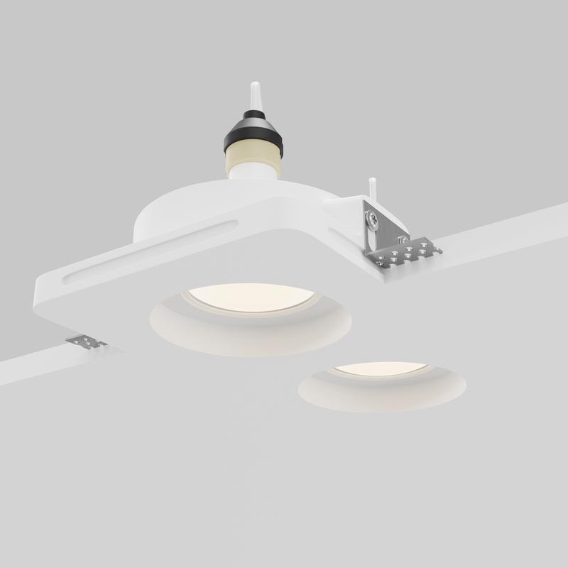  Светильник Gyps Modern 2х10Вт GU10 встраив. Maytoni DL002-GU10-02-W фото в каталоге от BTSprom.by