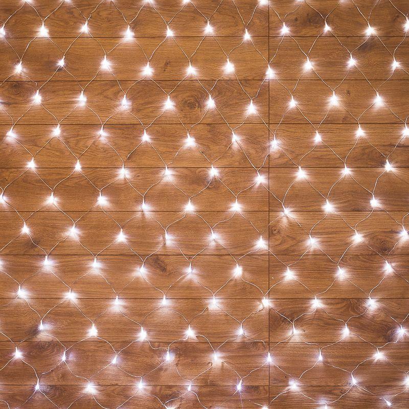 гирлянда "сеть" 1.5х1.5м 96led бел. провод пвх прозр. neon-night 215-105 от BTSprom.by