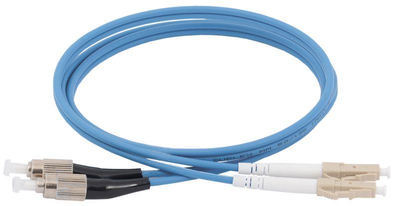 патч-корд оптический коммутационный соединительный для многомодового кабеля (mm); 50/125 (om4); fc/upc-lc/upc (duplex) (дл.1м) itk fpc5004-fcu-lcu-c2l-1m от BTSprom.by