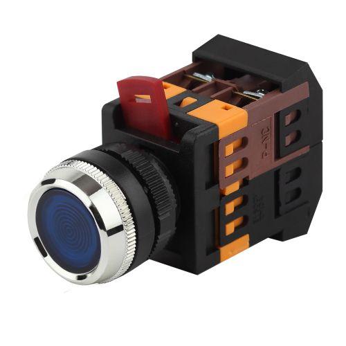 кнопка ablfs-22 син. d22мм неон/240в 1з+1р bbt30-ablfs-k07e эра б0045657 от BTSprom.by