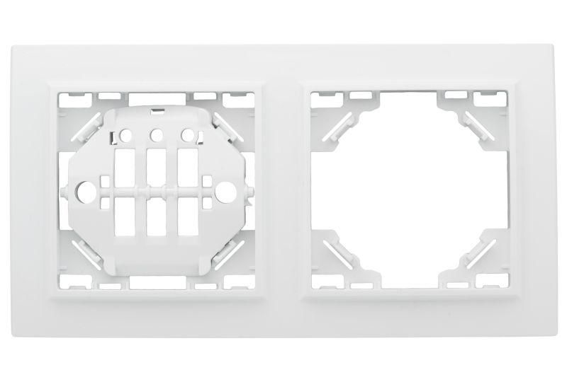 рамка 2-м минск горизонтальная бел. basic ekf erm-g-302-10 от BTSprom.by