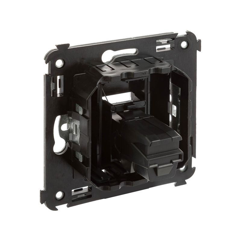  Розетка USB 2.0 1-м СП Avanti "Черный матовый" тип А-А DKC 4412403 фото в каталоге от BTSprom.by