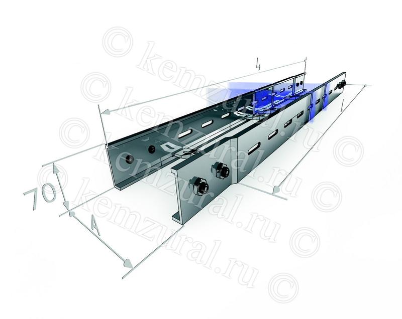 Лоток прямой НЛ 20-П2.87 сталь 1.5мм УТ1.5 КЭМЗ 440 200735 24 от BTSprom.by