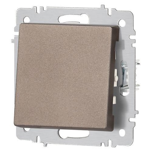  Переключатель 1-кл. СП Accent 6-103-08 10А IP20 250В AL/CU бронза Intro Б0063480 фото в каталоге от BTSprom.by