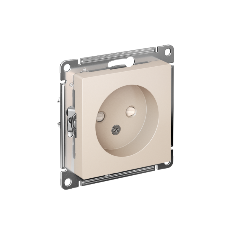 розетка 1-м сп atlasdesign 16а ip20 без заземл. защ. шторки механизм беж. se atn000249 от BTSprom.by