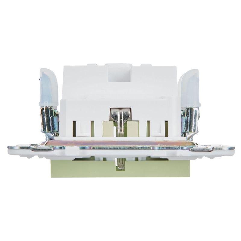  Розетка SKANDY 16А с заземл. защ. шторки безвинт. крепл. SK-R06G мятный IEK SK-R14-16-1-K06 фото в каталоге от BTSprom.by