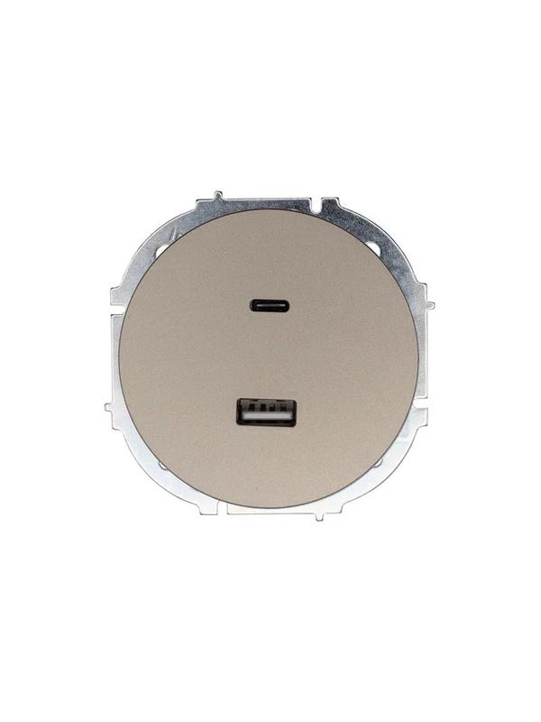 розетка 1-м сп osen tc+ usb разъем механизм титан lezard 743-3788-192tc от BTSprom.by