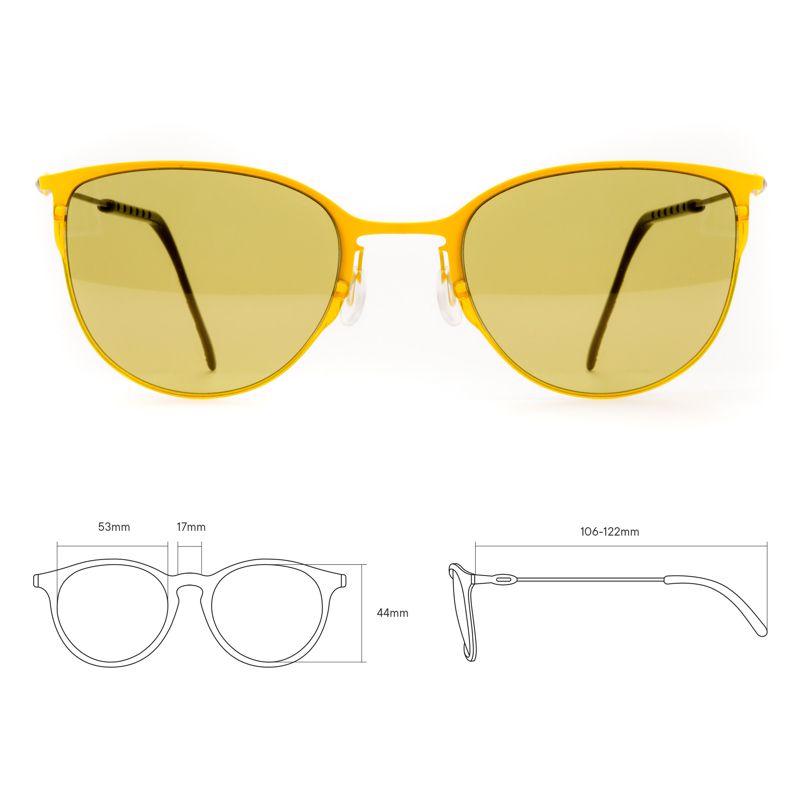  Очки солнцезащитные модель 04 титан с олив. линзами желт. DKC TCSDTM53010004 фото в каталоге от BTSprom.by