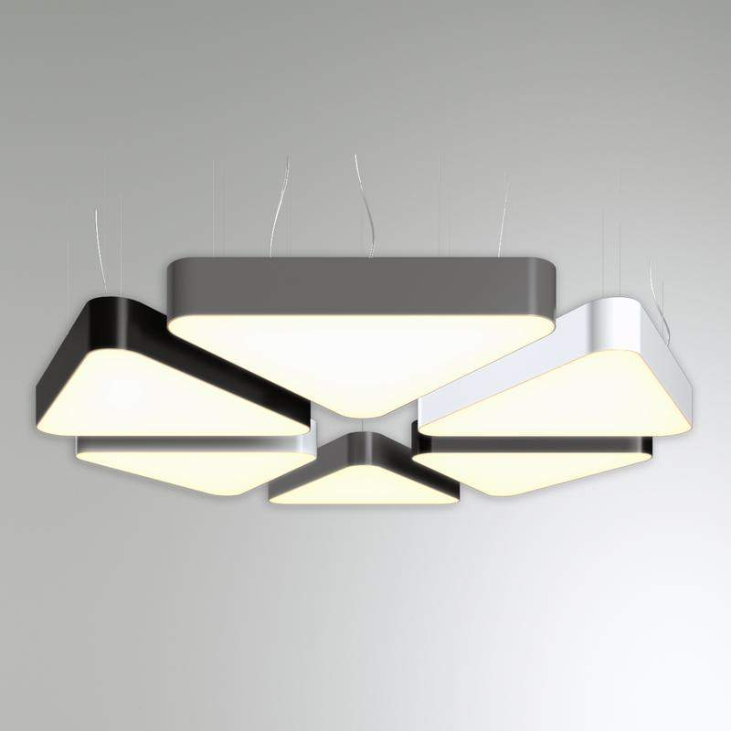 светильник светодиодный rve-lbx-trio-soft-400-p 15вт 4000к 400х356х100мм подвесной бел. rvelektro rve00000408 от BTSprom.by