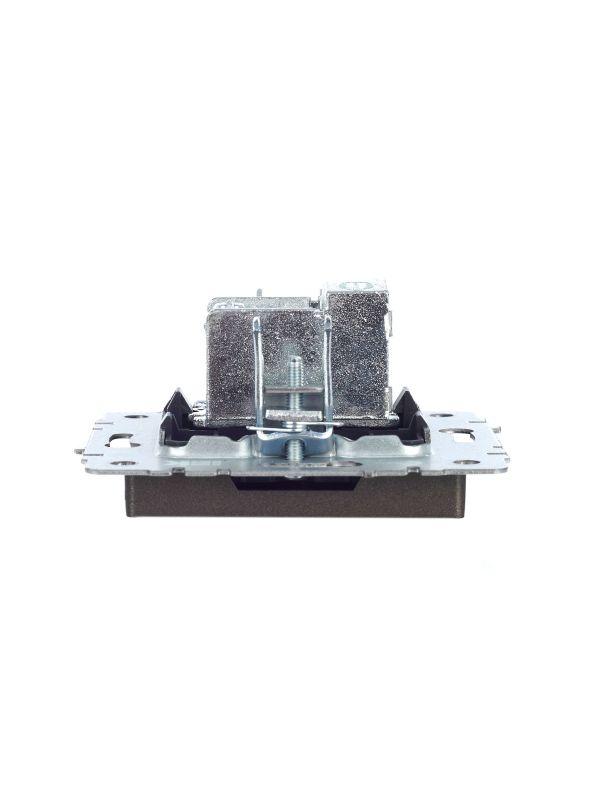  Розетка телевизионная проходная TV СП Brite РТВ10-0-БрТБ механизм бронза IEK BR-A10-P-K45 фото в каталоге от BTSprom.by