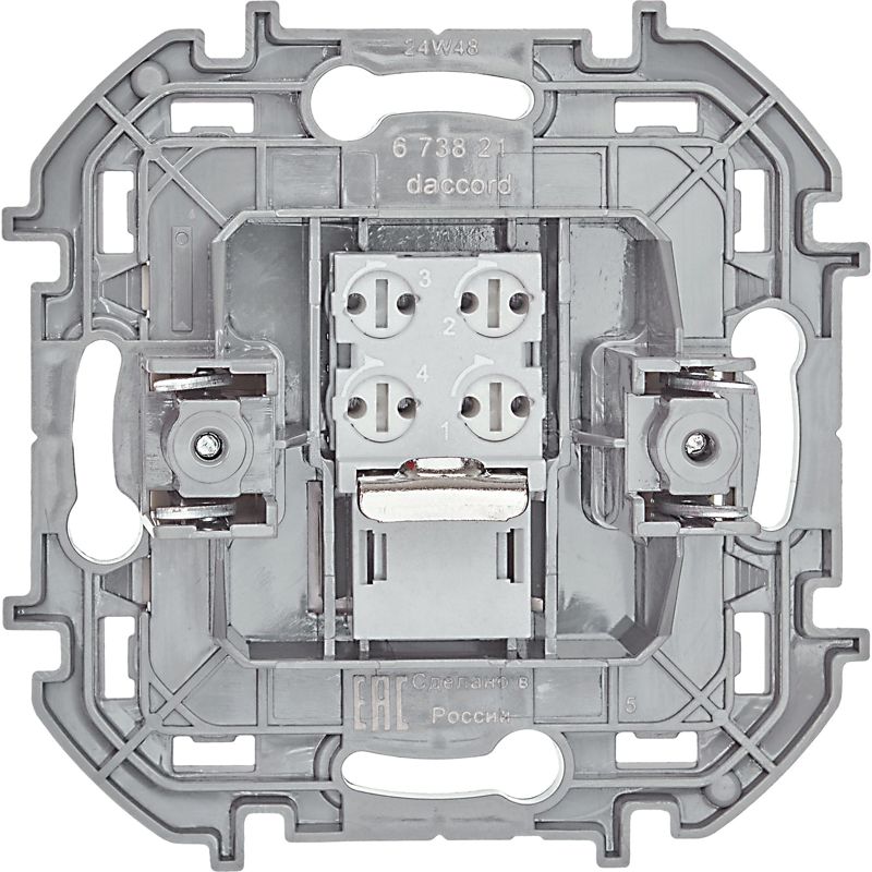  Розетка телефонная Inspiria RJ11 механизм сл. кость IEK 673821 фото в каталоге от BTSprom.by