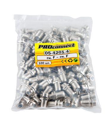  Переходник F-F "БОЧКА" с кольц. (03-044) (уп.100шт) PROCONNECT 05-4201-4 фото в каталоге от BTSprom.by