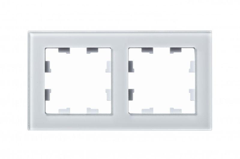  Рамка 2-м AtlasDesign Nature стекло бел. SE ATN320102 фото в каталоге от BTSprom.by