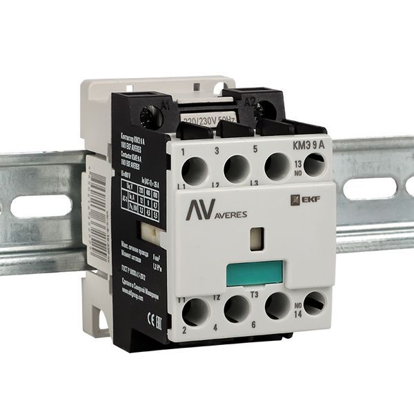  Контактор КМЭ 9А кат. 230В AC 1НО AVERES EKF ctr-s-9-10-230-av фото в каталоге от BTSprom.by