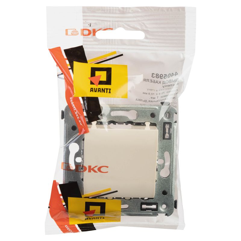  Вывод кабеля СП "Avanti" "Ванильная дымка" DKC 4405983 фото в каталоге от BTSprom.by