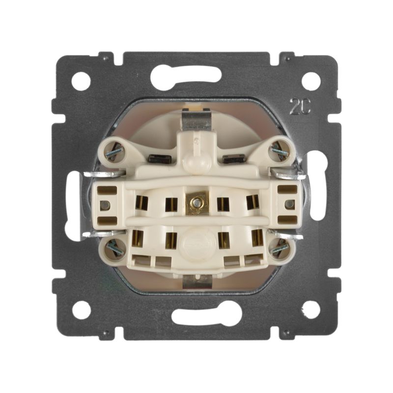  Розетка 1-м СП Valena 16А IP21 230/250В 2P+E с заземл. защ. шторки на винтах механизм сл. кость IEK 774321 фото в каталоге от BTSprom.by