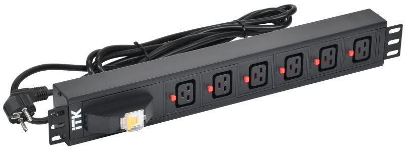 блок розеток 6 мест pdu c19 с фиксатором вилки с автоматом на 16а 1.5u кабель 3м вилка нем. станд. алюм. профиль черн. itk ph21-06c19-11 от BTSprom.by блок розеток 6 мест pdu c19 с фиксатором вилки с автоматом на 16а 1.5u кабель 3м вилка нем. станд. алюм. профиль черн. itk ph21-06c19-11 от BTSprom.by