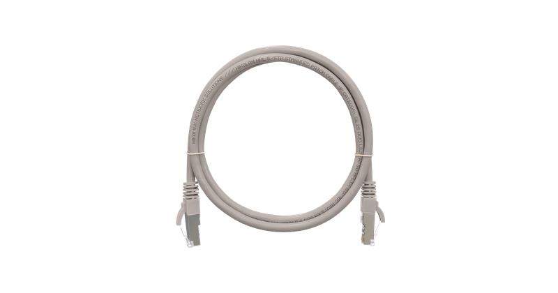 шнур коммутационный кат.5e (класс d) f/utp 4 пары 26 awg (7х0.165мм) 100мгц 2хrj45 (8p8c) t568b заливной с защитой защелки мж bc чистая медь pvc нг(а) 5м сер. nikomax nmc-pc4sd55b-050-gy от BTSprom.by