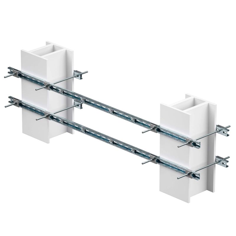 комплект монтажных профилей обжимной тип 3 крепление к двум стойкам 250х440мм длина профиля 1000мм для крепления 1 оболочки(ек) одного типоразмера с видом защиты ex e гор. оцинк. dkc ex-trb030510 от BTSprom.by