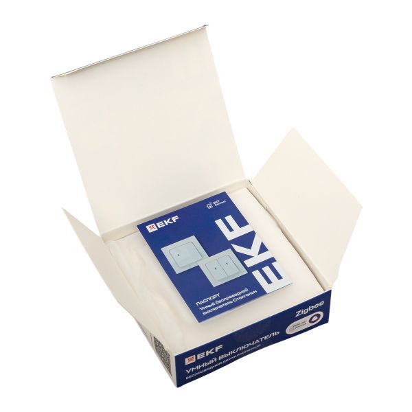  Выключатель 2-кл. Стокгольм Умный беспроводной бел. Zigbee Сonnect EKF RCV-ST2-WS-ZB фото в каталоге от BTSprom.by