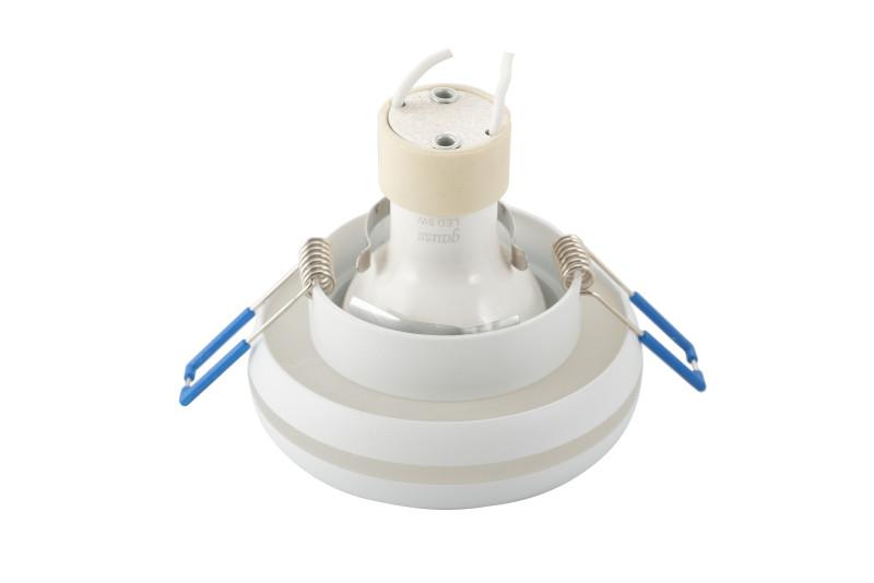  Светильник 10Вт GU10 IP20 встраив. алюм./пластик. бел. DENKIRS 615245 фото в каталоге от BTSprom.by