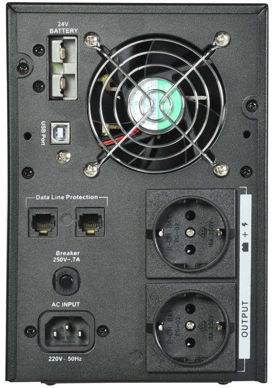  Источник бесперебойного питания ELECTRA LT 1кВА/0.8кВт без АКБ USB Schuko ITK ELT-1000VA-1-L-S фото в каталоге от BTSprom.by