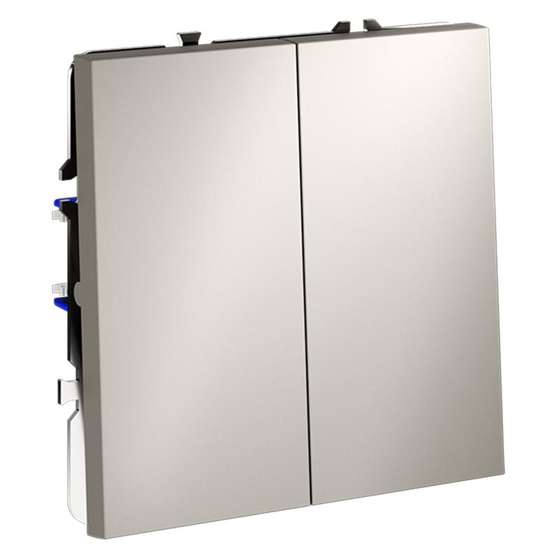  Выключатель 2-кл. СП S70 10А с самовозвратом механизм кашемир Voltum VLS020603 фото в каталоге от BTSprom.by