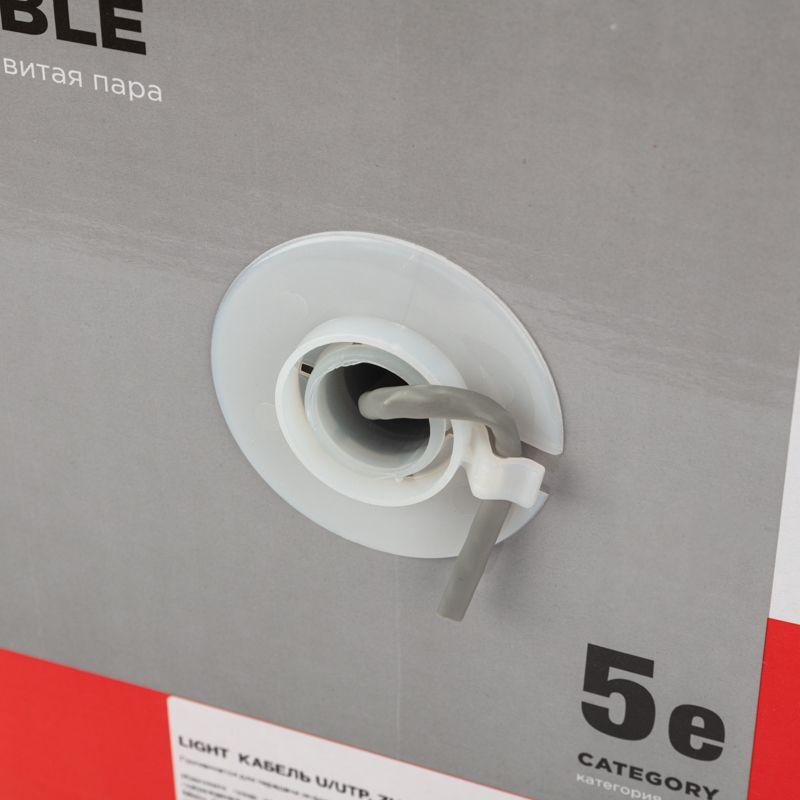  Кабель витая пара U/UTP кат.5E 4х2х24AWG LSZH нг(А)-HF INDOOR SOLID сер. LIGHT (305м) Rexant 01-0059 фото в каталоге от BTSprom.by