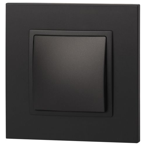  Кнопка 10АХ-250В Elegance антрацит 14-1111-05 ЭРА Б0047866 фото в каталоге от BTSprom.by