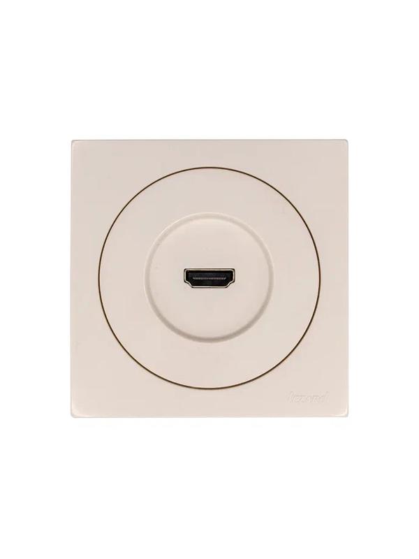  Розетка HDMI 1-м СП OSEN механизм сл. кость LEZARD 743-9088-203 фото в каталоге от BTSprom.by