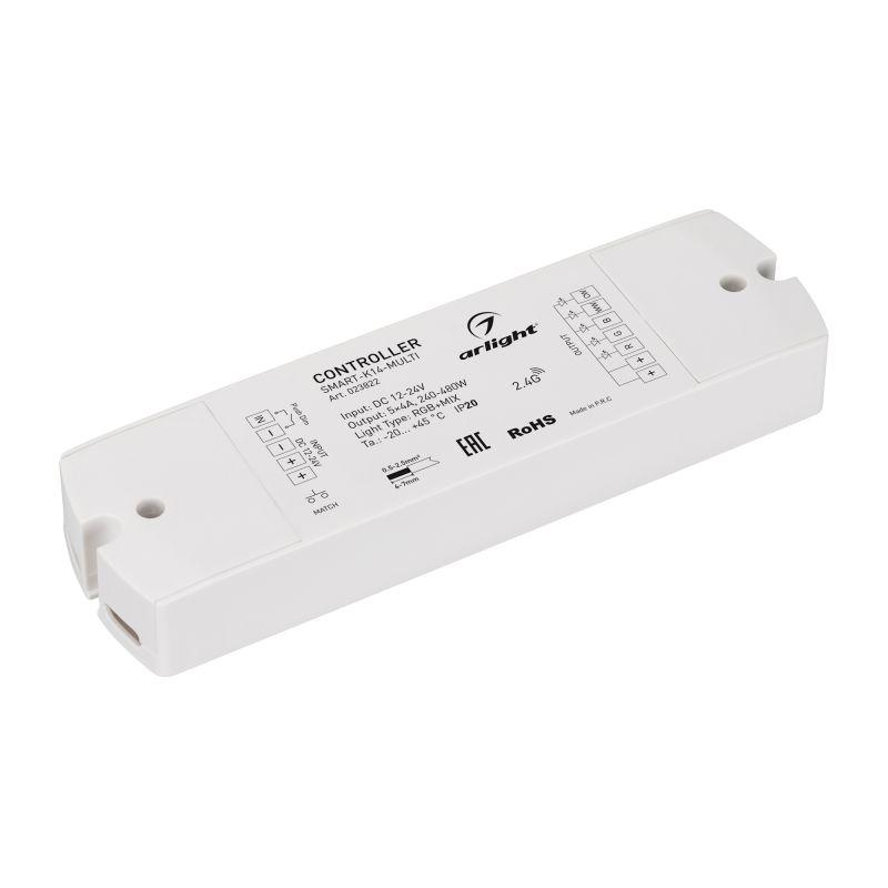 контроллер smart-k14-multi (12-24в 5х4а rgb-mix 2.4g) (ip20 пластик) arlight 023822 от BTSprom.by