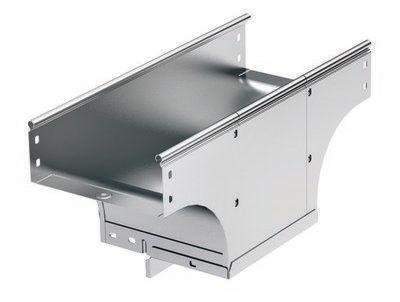 ответвитель-переходник для лотка т-образ. верт. tdsa 200х400 в комплекте с крепеж. эл. цинк-ламель dkc 37615kzl от BTSprom.by