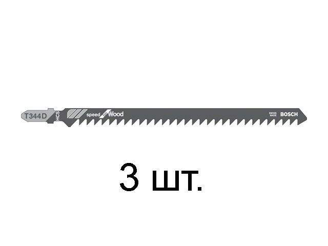 пилка лобз. по дереву t344d (3 шт.) bosch (пропил прямой, грубый, быстрый рез) 2608637944 от BTSprom.by