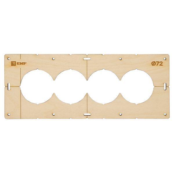  Комплект шаблонов для подрозетников d72мм Expert EKF sh-d72-k фото в каталоге от BTSprom.by