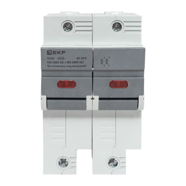  Предохранитель-разъединитель DF 22х58 2п (тип ПВЦ) EKF df222-e фото в каталоге от BTSprom.by